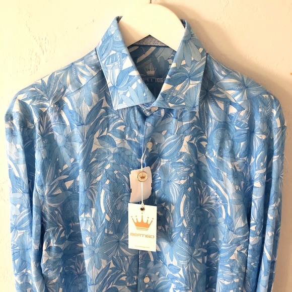 BERTIGO  Long Sleeve Shirts Sz M - Picture 8 of 12